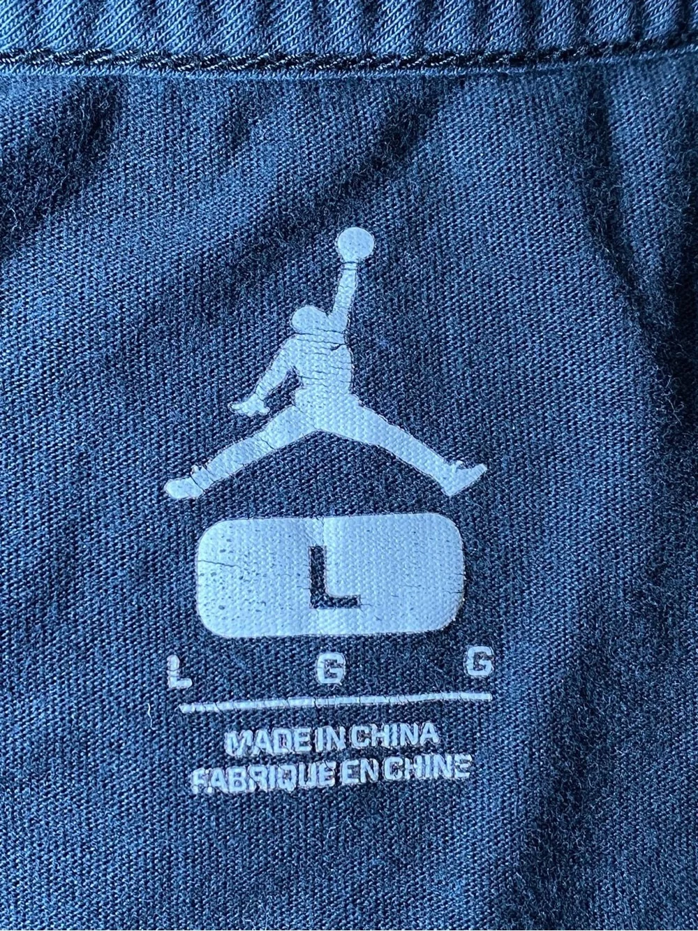 Nike Air Jordan Men's Size L Black Graphic T-Shirt Michael Jordan Game